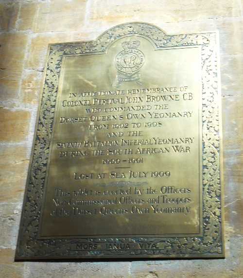 Oorlogsmonument Dorsetshire Regiment Sherborne Abbey #3