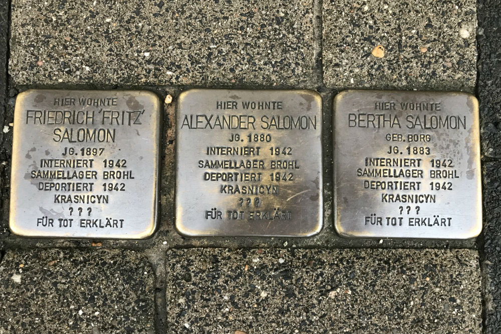 Stumbling Stones Wendelstraße 9 #1