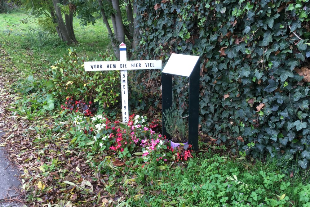 Memorial Sign Location Death Mijndert Vlug