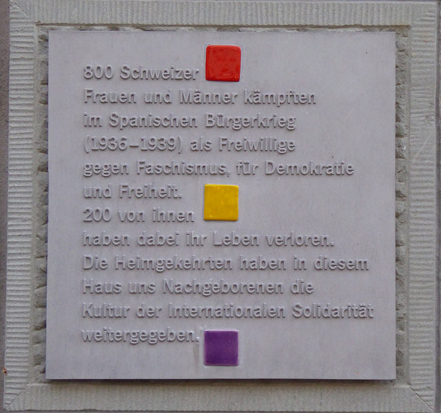 Memorial International Brigades Zrich