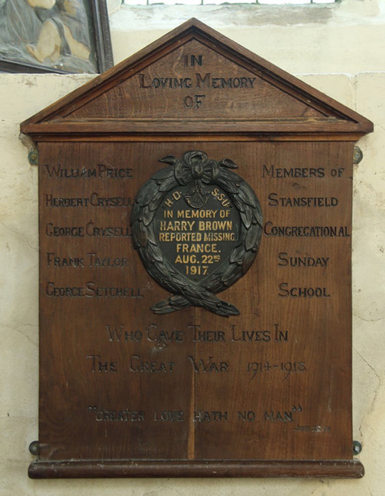 World War I Memorial All Saints Church