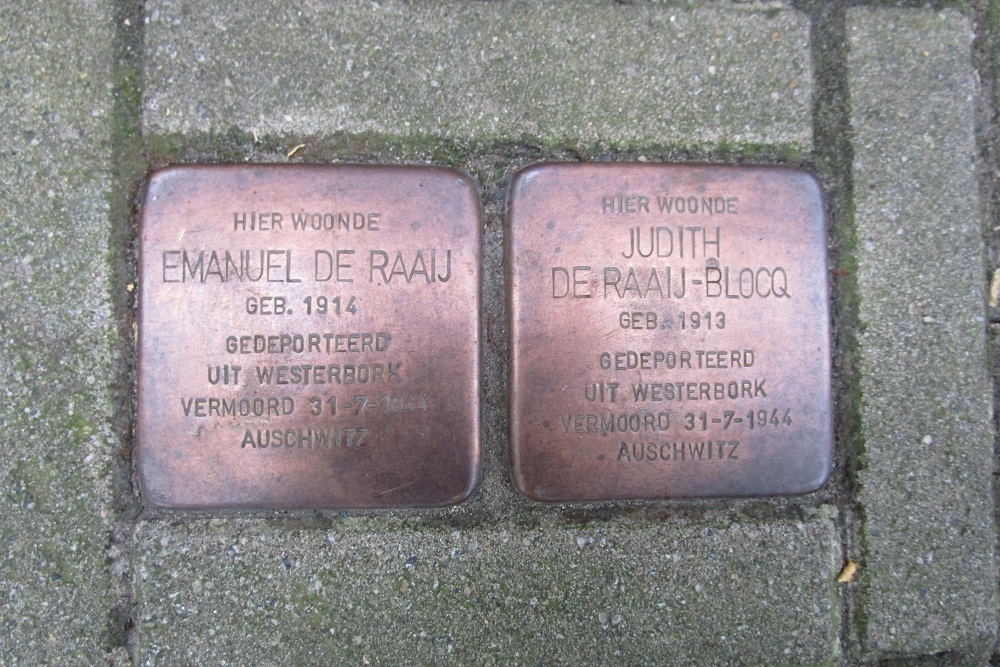 Stolpersteine Meerhuizenstraat 1-II