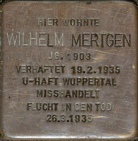 Stolperstein Burgstraße 82