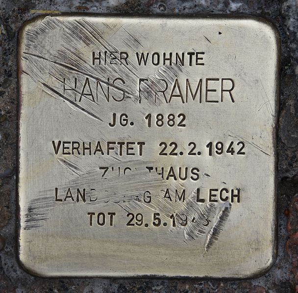 Stolperstein Wiestal-Landesstrae 19 #1