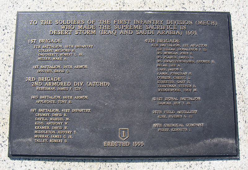 Monument 1st Infantry Division Washington DC #2