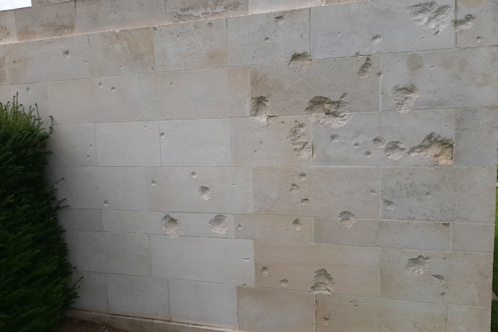 Bullet Holes Australian Memorial Villers-Bretonneux #5
