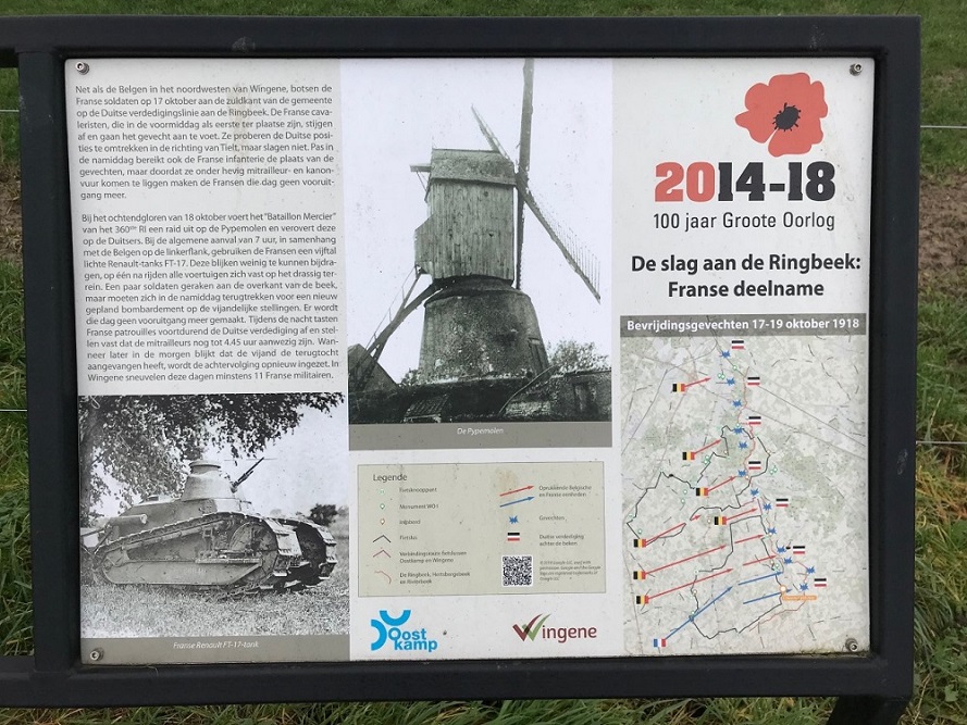 Cycle Route Battle of the Ringbeek, Information Board Ratelinge #2