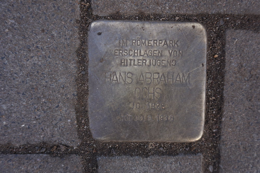 Stolperstein Rmerpark