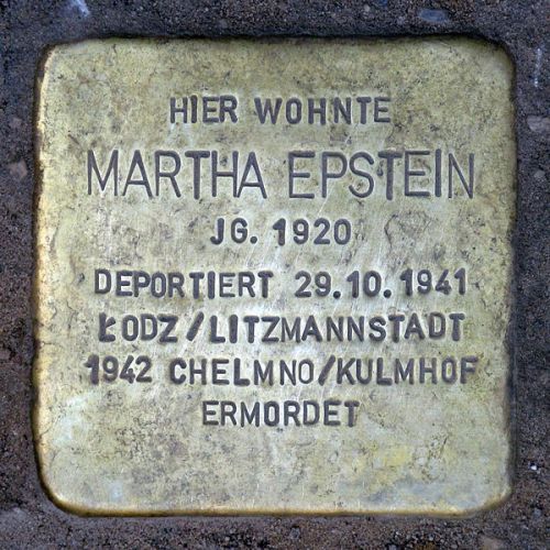 Stumbling Stones Choriner Straße 46 #3