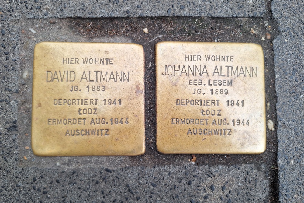 Stolpersteine Blumenstrae 9 #1