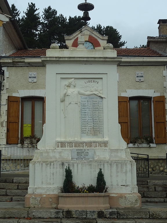 Oorlogsmonument Noyers-sur-Jabron