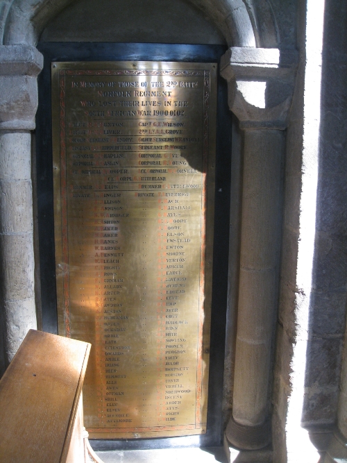 Memorials & Remembrance Windows Anglo-Boer War Norwich Cathedral #4