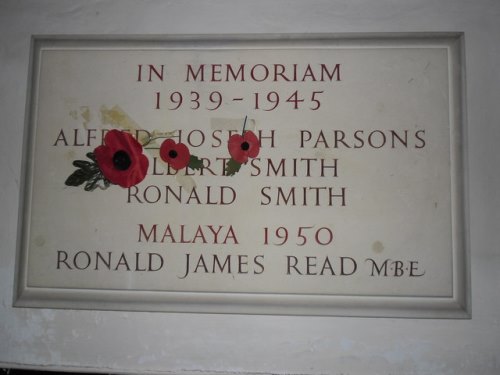 Oorlogsmonument All Saints Church #1