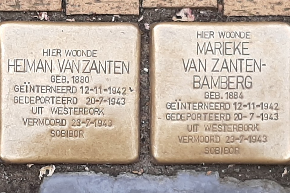 Stolpersteine Folkingestraat 18a