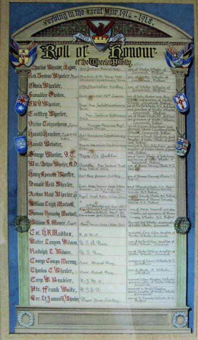 Roll of Honour Wheeler Family #1