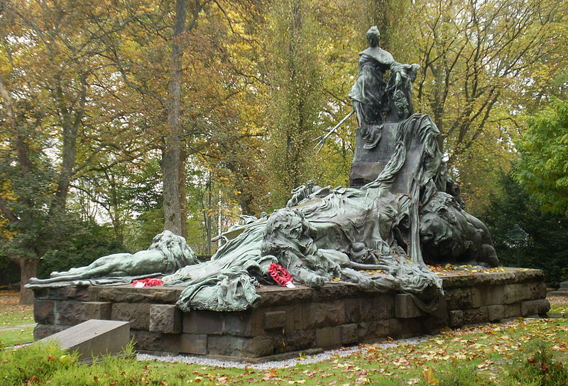 Brits Monument Waterloo Begraafplaats Stad Brussel