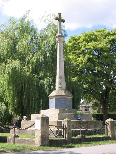 Oorlogsmonument Bourton-on-The-Water