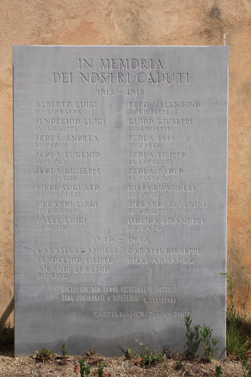 War Memorial Castelbianco #3