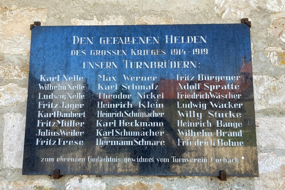 Monument Leden Turnvereniging Korbach