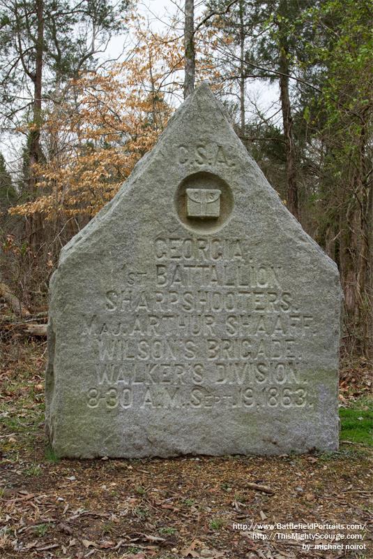 Monument 1st Georgia Battalion Sharpshooters