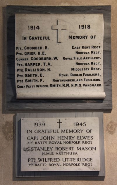 War Memorial St. Andrew Church Congham