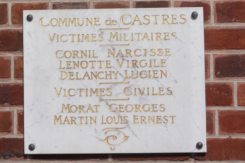 Memorial World War I Castres Church