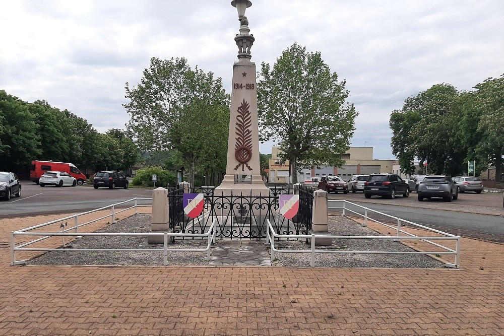 Oorlogsmonument Toulon-sur-Arroux