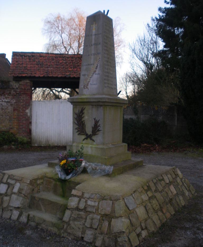 Oorlogsmonument Capelle-lès-Hesdin en Guigny #1
