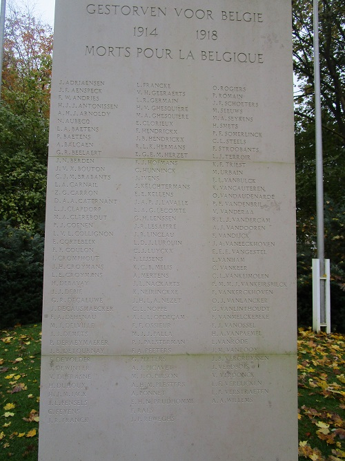 Monument Omgekomen Belgische Soldaten Gemeentelijke Begraafplaats Oostergaarde Harderwijk #2