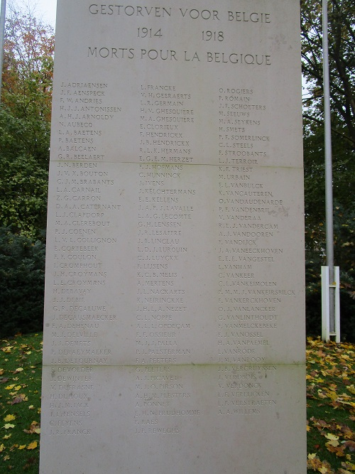 Memorial Died Belgian Soldiers Oostergaarde Communal Cemetery Harderwijk #2