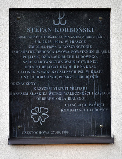 Gedenkteken Stefan Korbonski #1