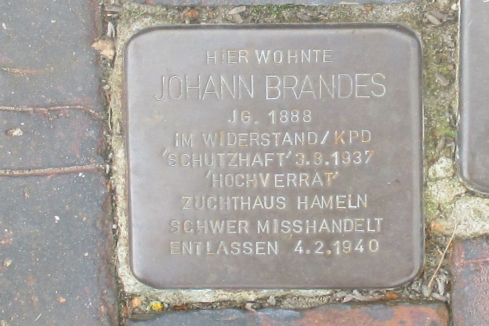Stolperstein Schnedermannstraße 103 #3