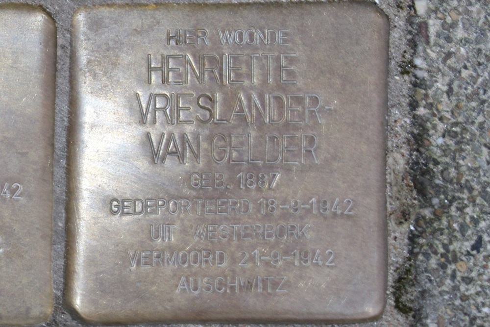 Stolpersteine Frans Halsstraat 45 #3