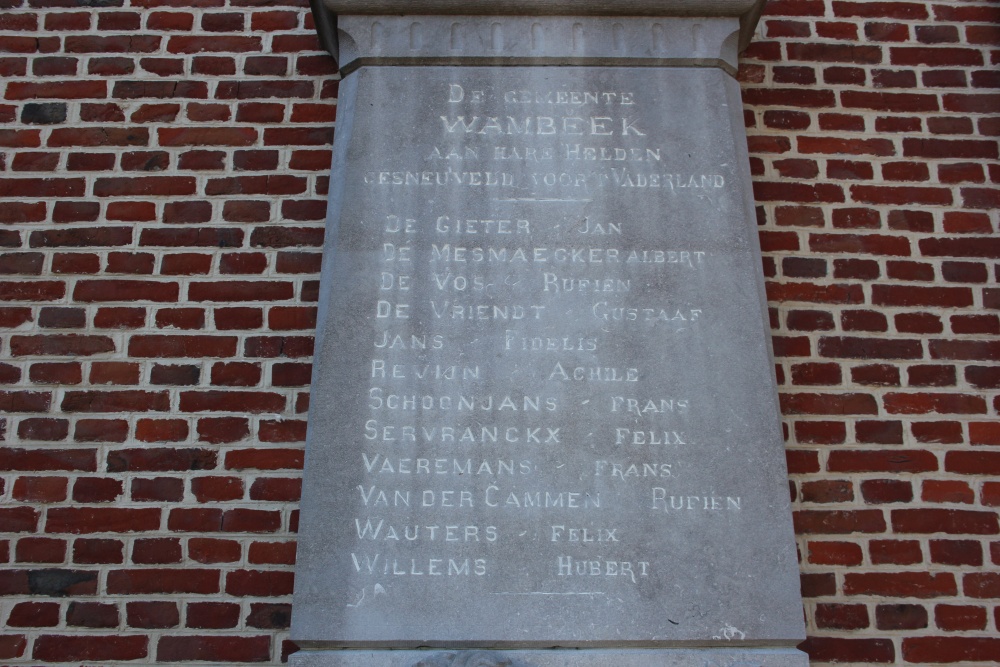 War Memorial Wambeek and Memorial Pte. Brown #2