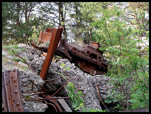 Remains Heavy Russian Coastal Battery No. 15