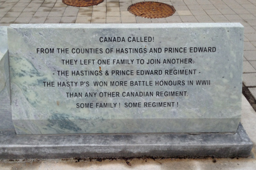 Hastings & Prince Edward Regiment Association Monument #2