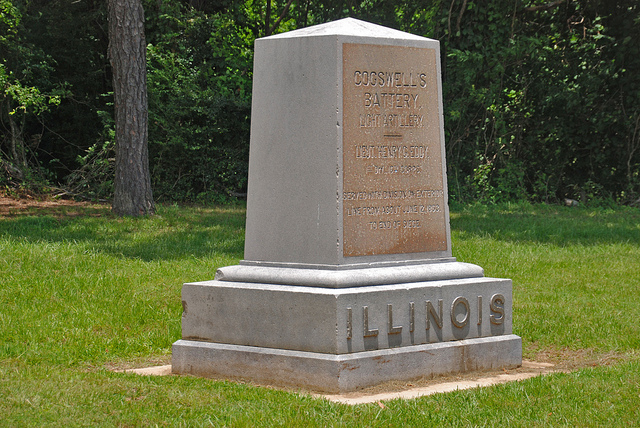 Monument 1st Illinois Light Artillery Regiment, Battery M