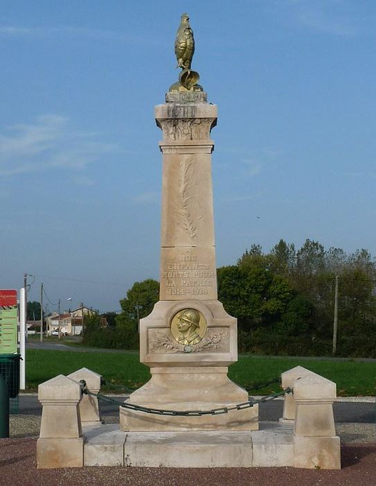 Oorlogsmonument Saint-Girons-d'Aiguevives