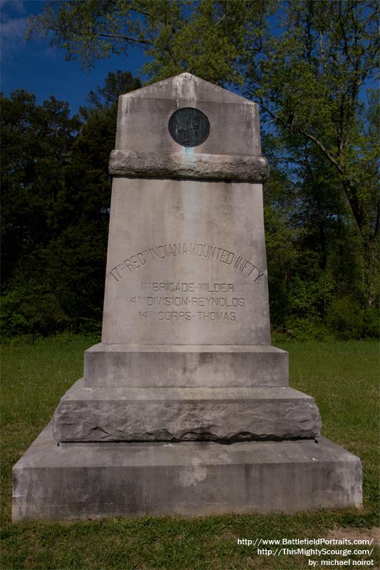 Monument 17th Indiana (Mounted) Infantry Regiment #1