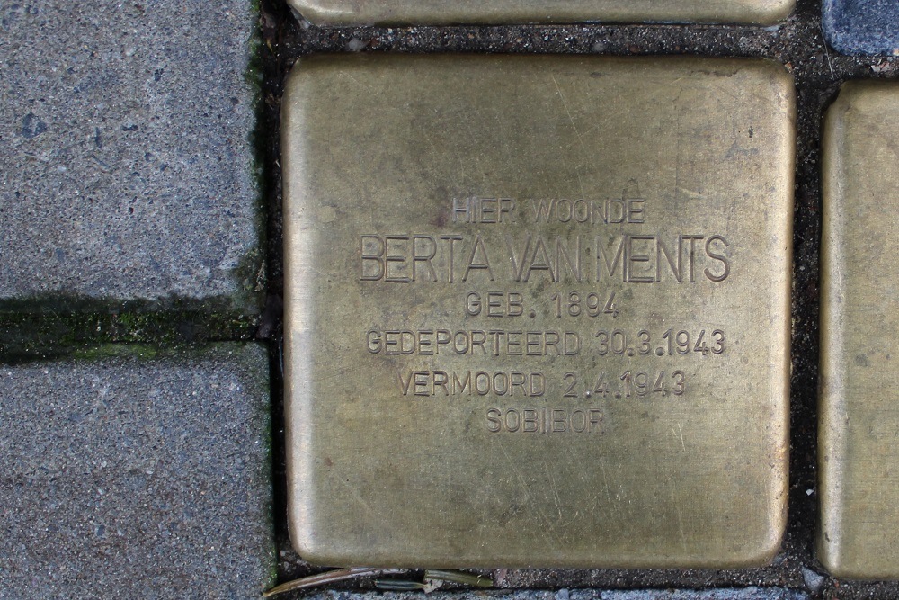 Stolpersteine Van Beverningkstraat 120 #3