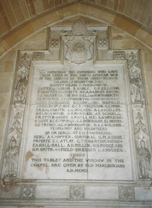 Monument Boerenoorlog Marlborough College #1