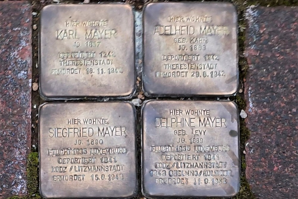 Stolpersteine Bachstraße 4 #1