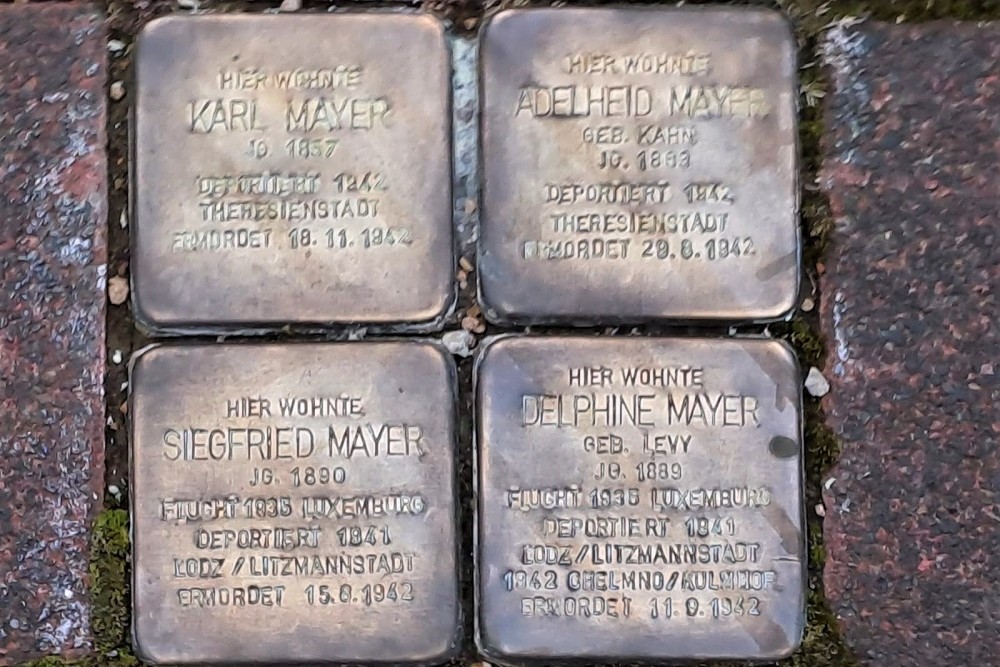 Stolpersteine Bachstrae 4 #1