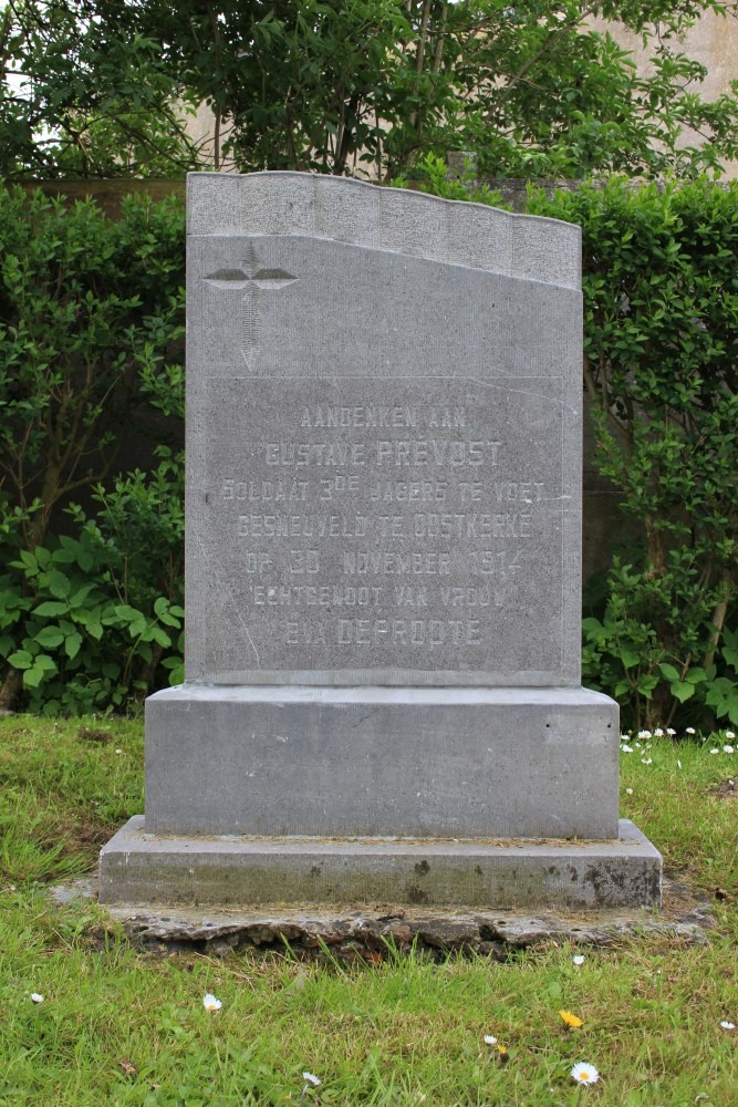Memorial Stone Soldier Gustave Prevost #2