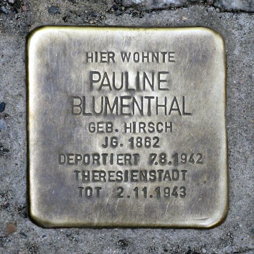 Stumbling Stone Veteranenstraße 10 #1