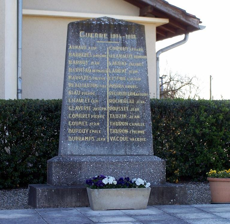 World War I Memorial Sainte-Marthe #1