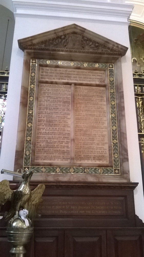 Memorials Holy Trinity Church Guildford #3