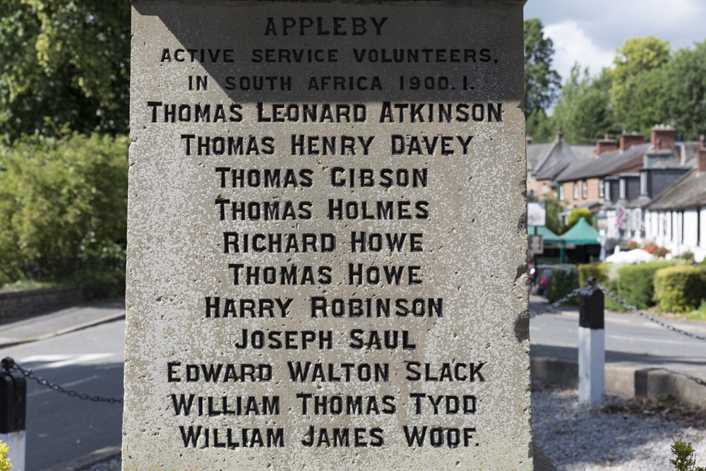 Monument Boerenoorlog Appleby-in-Westmorland #3