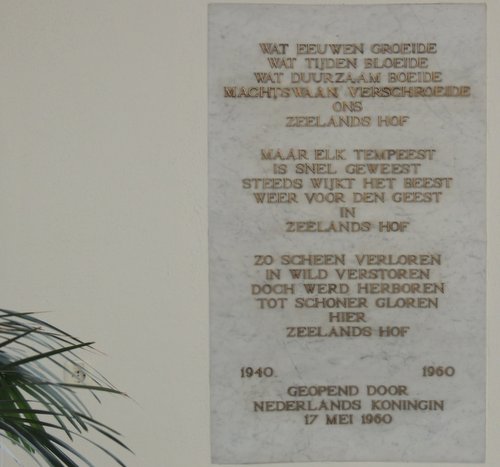 Gedenkteken Provinciehuis Middelburg