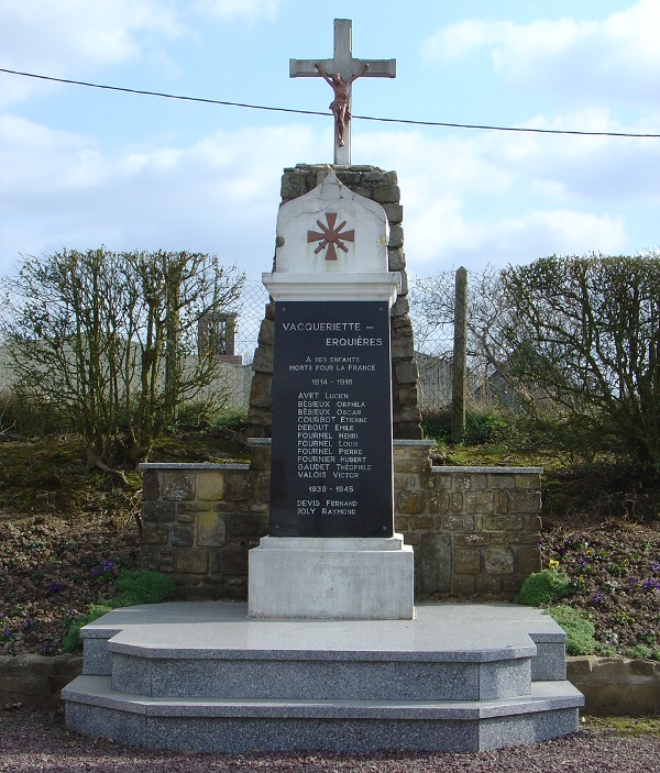 Oorlogsmonument Vacqueriette-Erquires